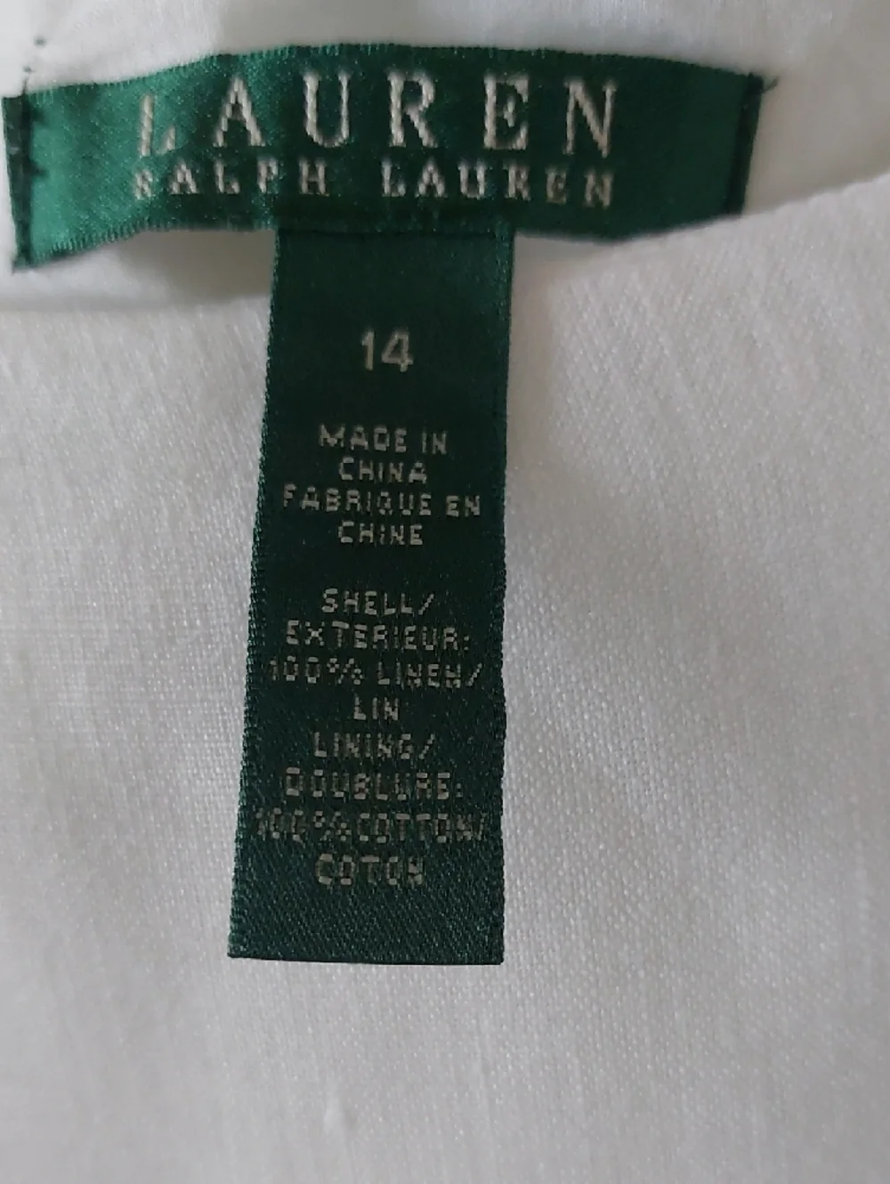 Ralph Lauren White A-Line Eyelet Trim Skirt - Picture 2 of 8